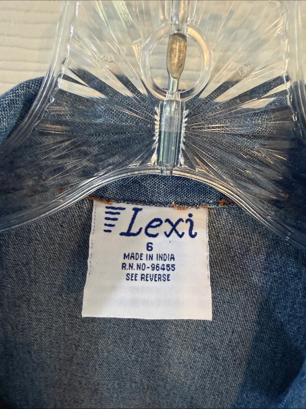 Lexi Embellished Denim Button-Down Shirt Jacket - Blue - Picture 2 of 8